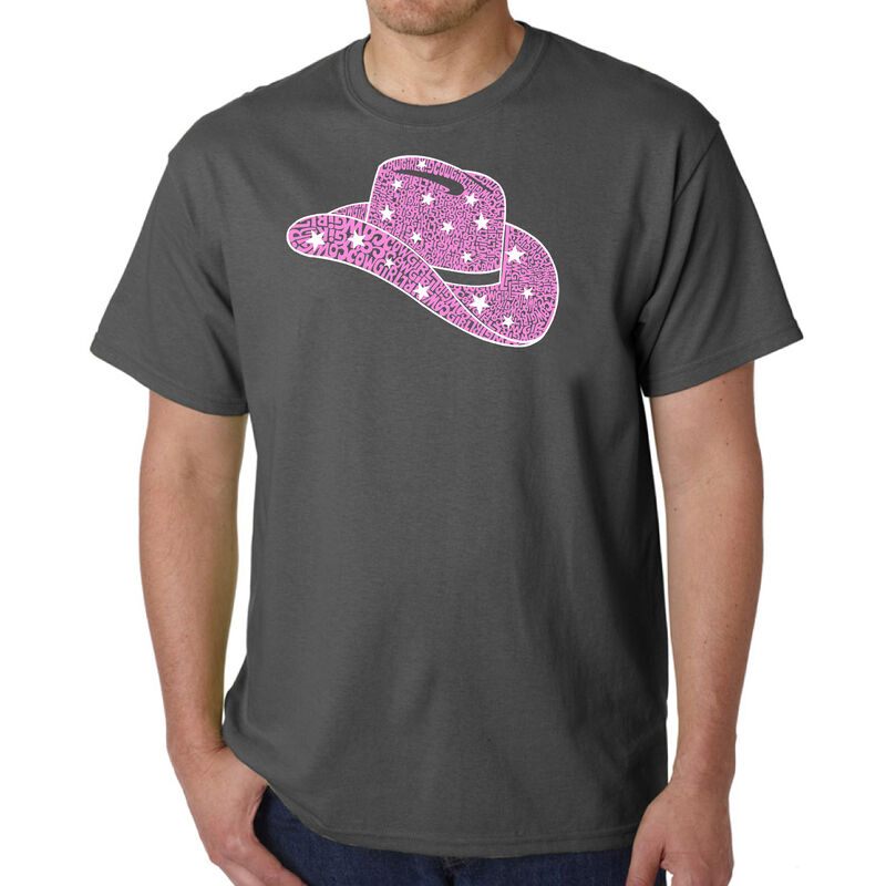 Camiseta Word Art Para Hombre - Sombrero Vaquer... image number null