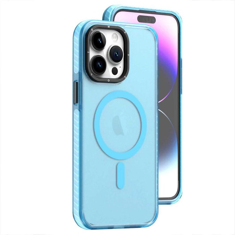 Funda TEKKU Matte Color para iPhone 15 Trans Az... image number null