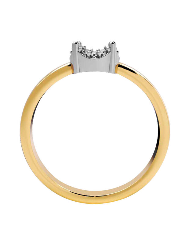 Anillo de Compromiso en Oro Amarillo 14K con Ci... image number null