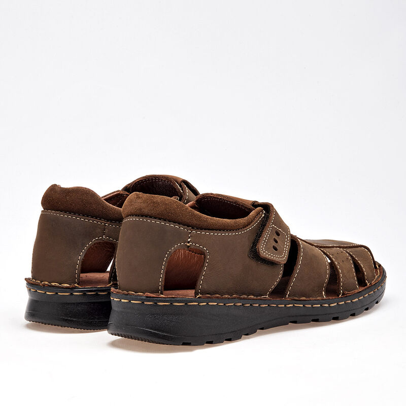 Moel Sandalia Piel Para Hombre Caf&eacute; Cod 121335-... image number null
