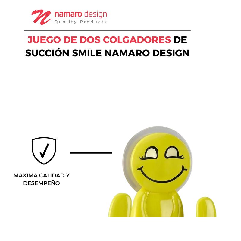 Juego De Colgador Succi&oacute;n Smile Namaro Design image number null