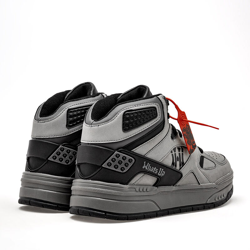 What'S U? Tenis urbano para hombre. Gris negro image number null