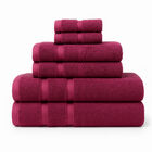 Juego de 6 Toallas de Microfibra Suaves y Absorbentes Vino | Cuerpo, Manos y Facial Kyuden Home