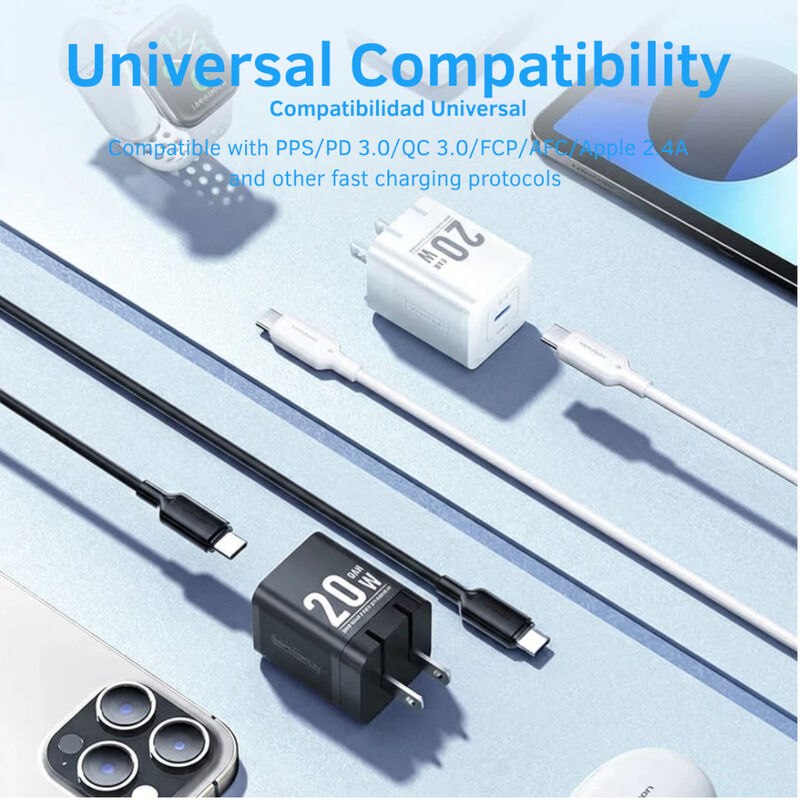 Cargador Turbo USB-C VENTION GaN de 20W Blanco ... image number null