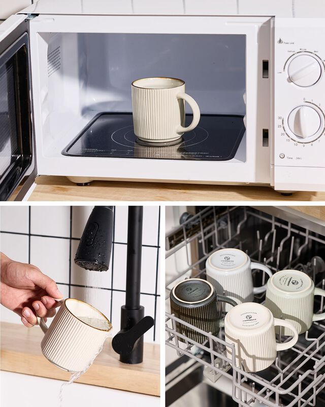 Juego De 6 Tazas De Cer&aacute;mica Famiware 355 ml image number null