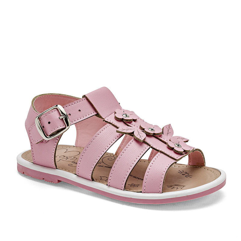 Yondeer Sandalia para bebé niña rosa image number null