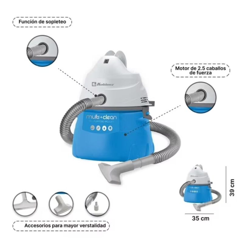 Aspiradora Multiusos Koblenz Wd-380 K2b W Seco/... image number null