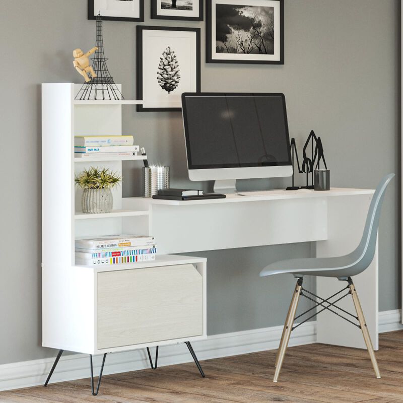 Escritorio con Biblioteca Trix para Laptop o Mo... image number null