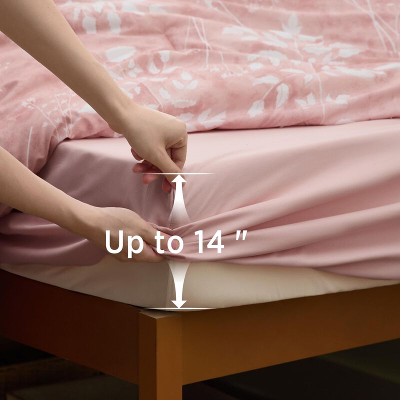 Juego De Ropa De Cama Bedsure Twin Xl Floral Ro... image number null