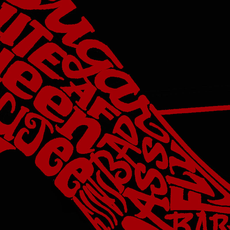 Camiseta Word Art Para Mujer - Tac&oacute;n Alto- Negr... image number null