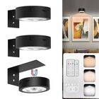 Luces Para Cuadros Recargables Inal&aacute;mbricas Euiokun Paquete De 3 Negro