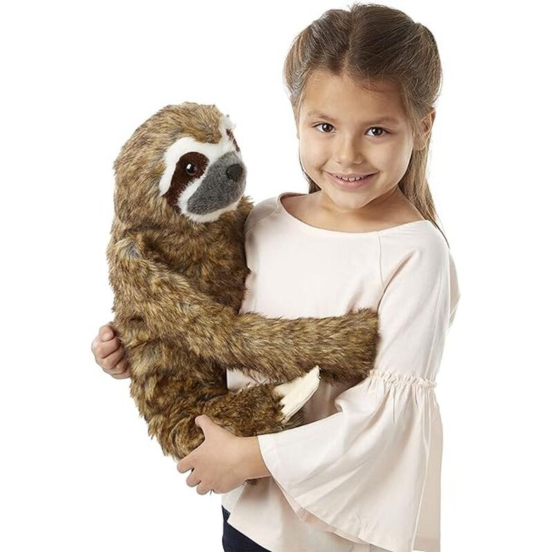 Melissa & Doug Peluche realista de perezoso, 14... image number null