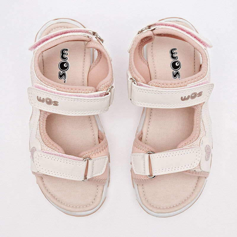 Wos Guany sandalia para ni&ntilde;a blanco rosa cod 14... image number null