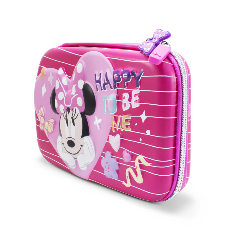 Estuche Escolar R&iacute;gido Minnie Mouse Rosa con Co... image number null