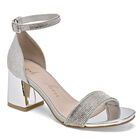 Clasben Zapatillas de fiesta para mujer plata