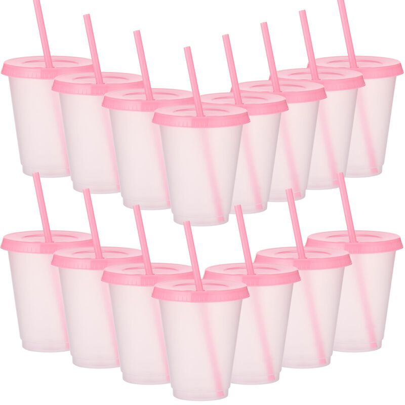 Vasos Reutilizables Sieral 15 Unidades Transpar... image number null