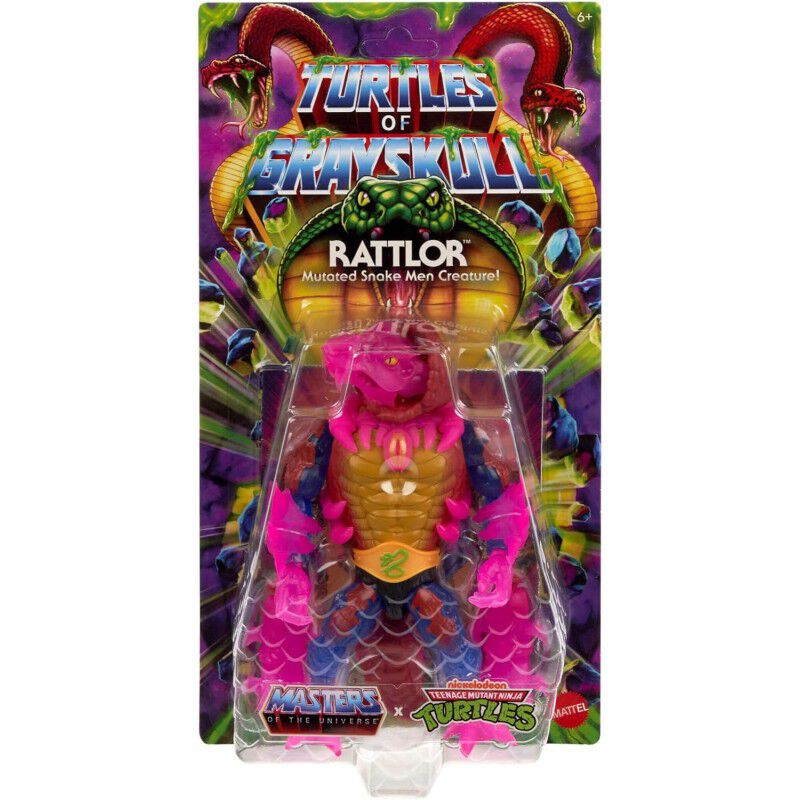 Figura Rattlor MOTU X TMNT Turtles of Grayskull... image number null
