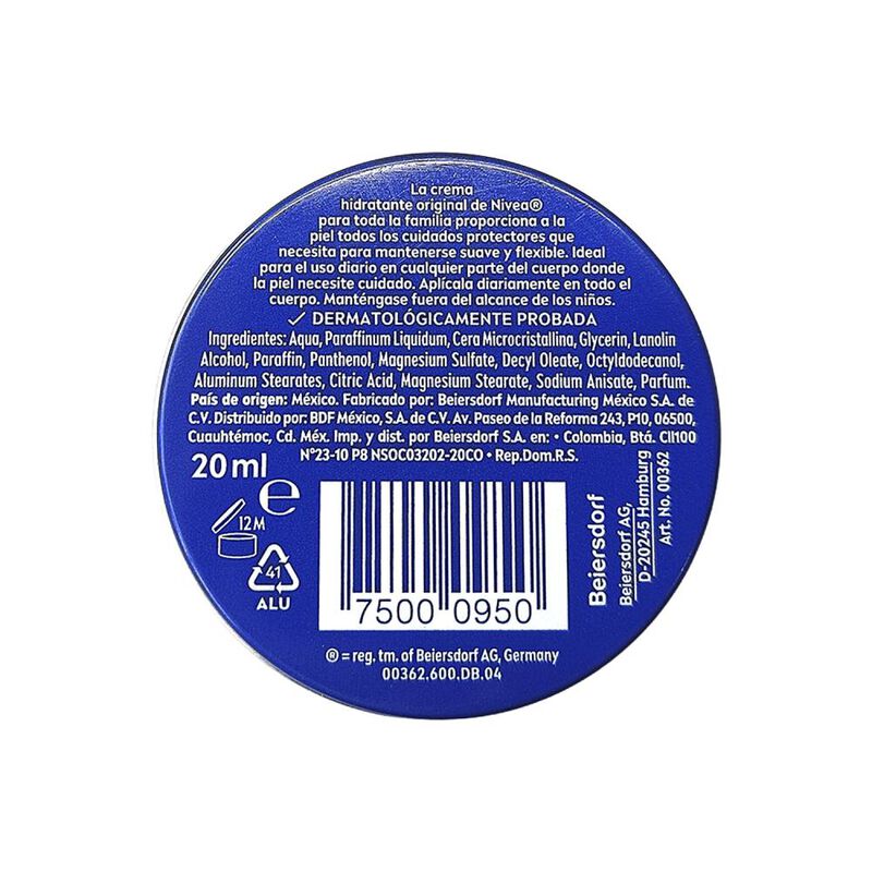 Crema Nivea 20 Ml image number null