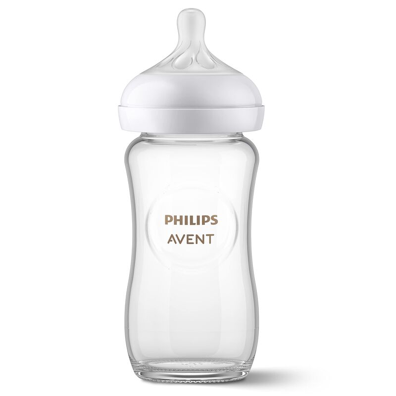 Biber&oacute;n Philips Avent Glass Natural 240 Ml, Paq... image number null