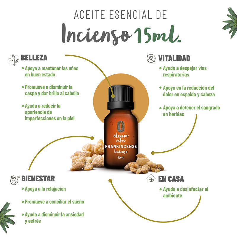 Aceite Esencial Puro Incienso 15 ml 100% Puro y... image number null