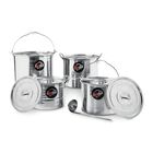 Bater&iacute;a 11 Piezas Ollas Vaporeras Cuchar&oacute;n Hot Spot Z558 Acero Inoxidable Cocina Color Gris