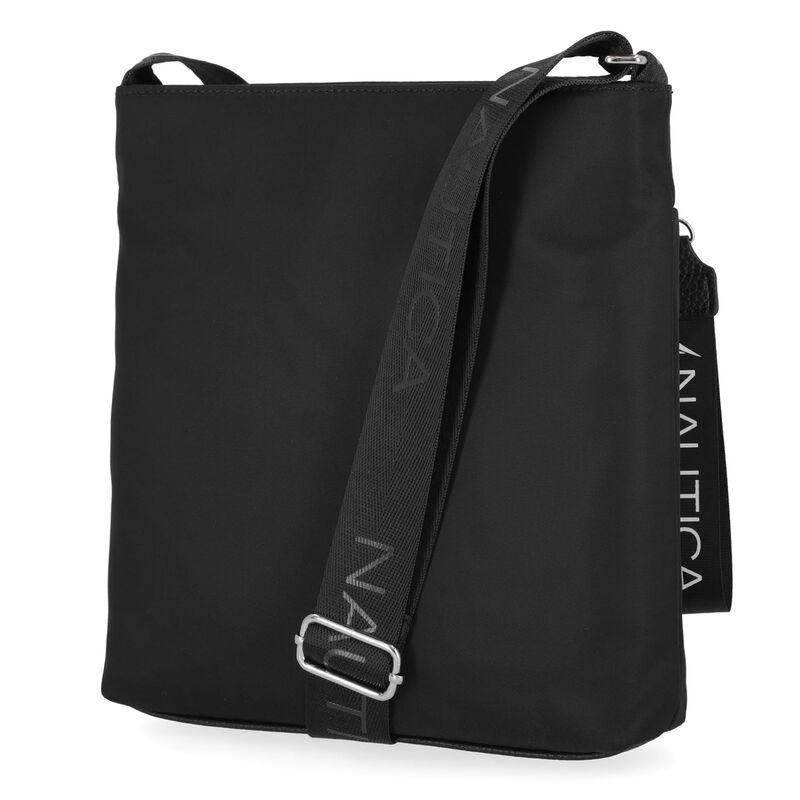 Bandolera Nautica Diver De Nylon Peque&ntilde;a Negra ... image number null