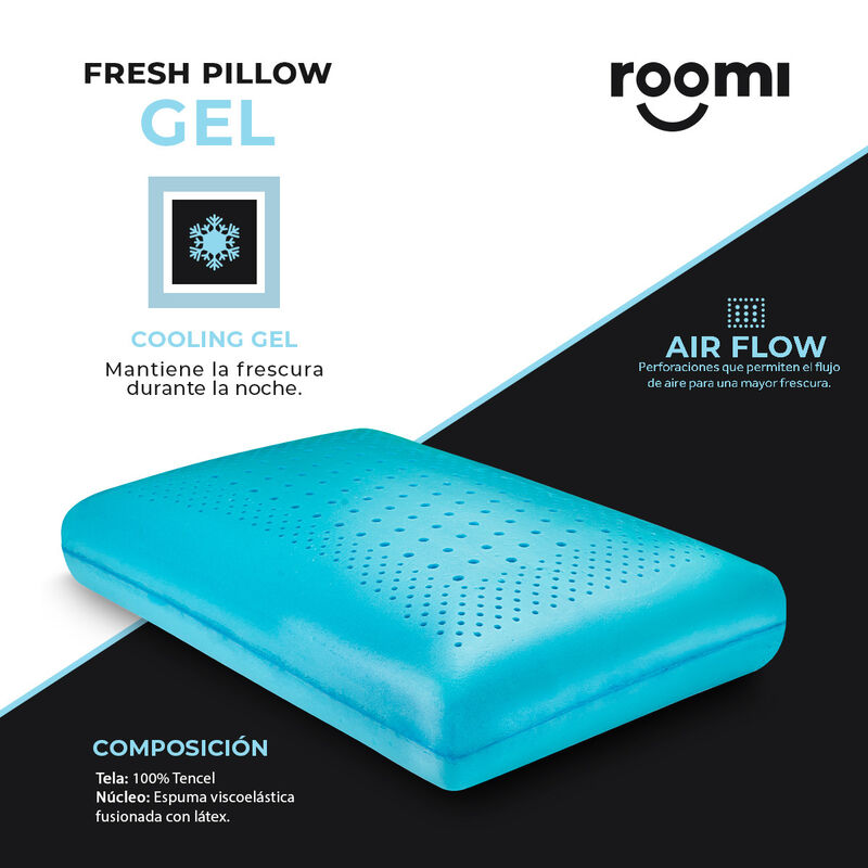 Almohada Roomi Memory Foam Est&aacute;ndar Con Infusi&oacute;... image number null