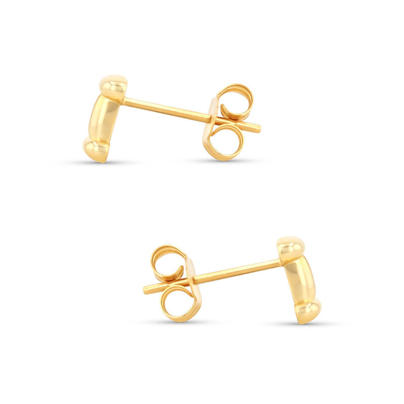 Aretes De Oro Amarillo De 10K (Letra I) image number null