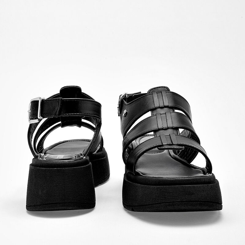 Moramora Sandalia para mujer negro image number null