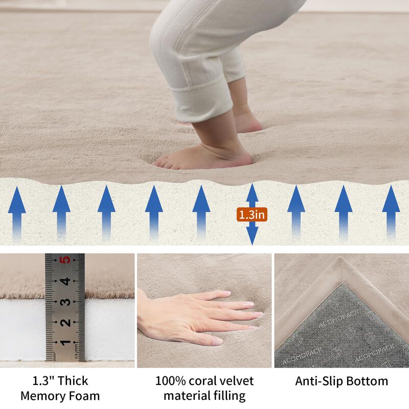 Alfombra Acomopack 180 cm X 200 cm Espuma Visco... image number null
