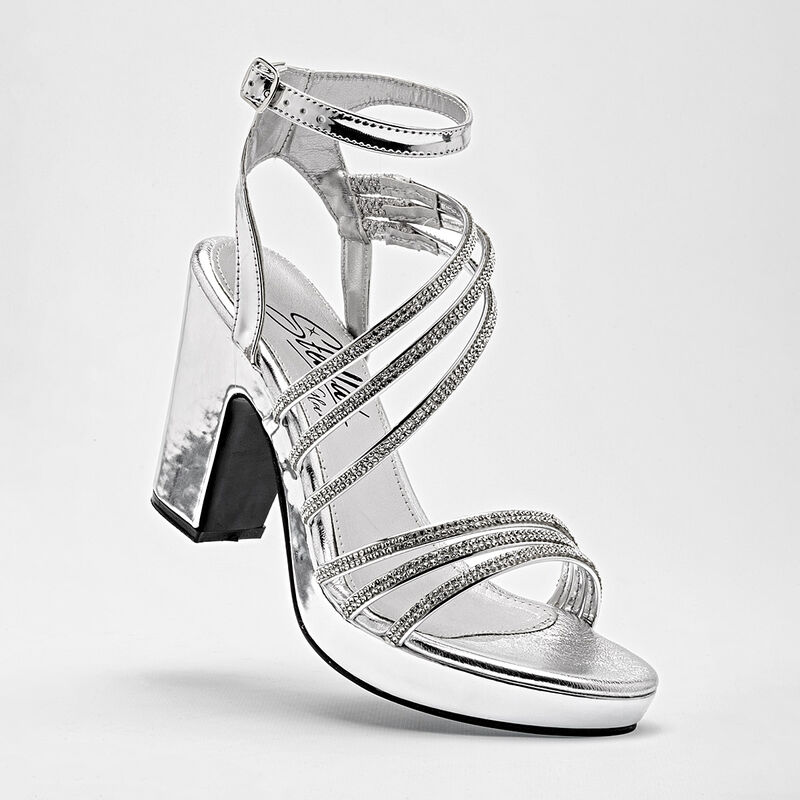 Stella Zapatilla Abierta Para Mujer Plata Cod 1... image number null