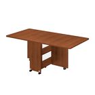 Mesa Plegable de Madera con Estantes Bluelander