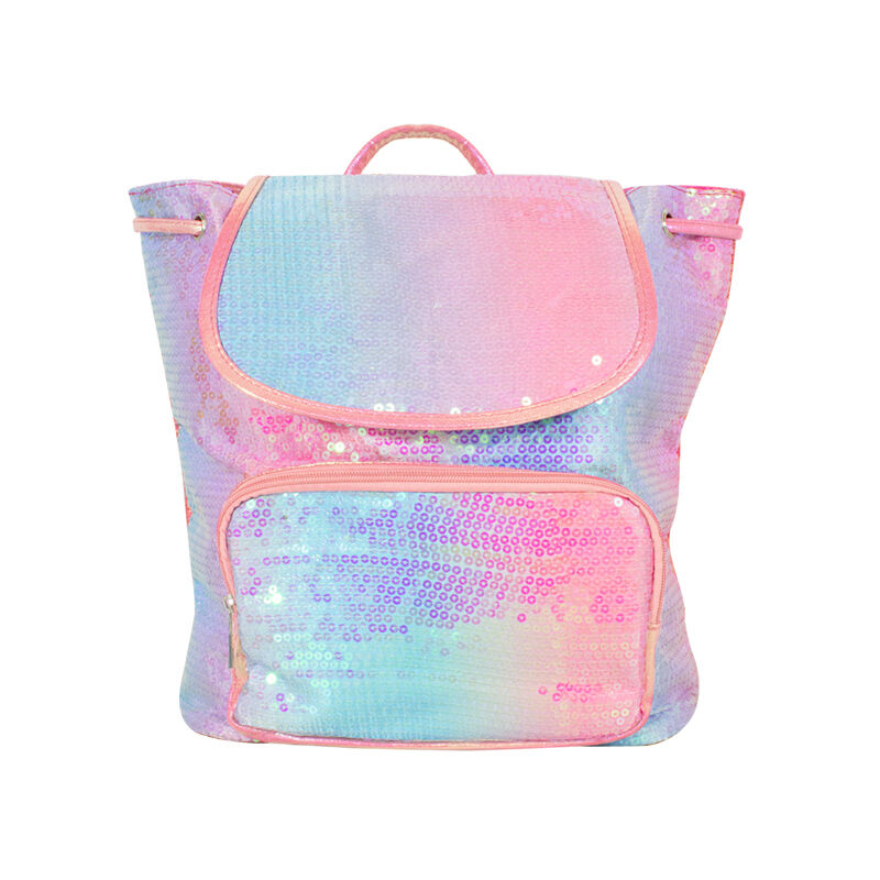 Mochila Infantil Con Lentejuelas Bicolor Dorsal... image number null