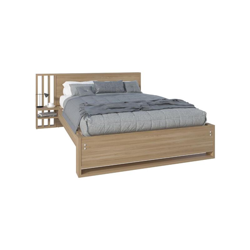 Cama Doble Vanez Fresno Europeo Con Espaldar Al... image number null