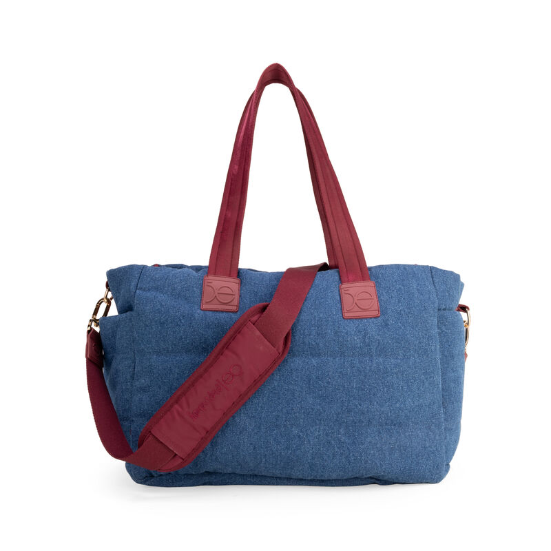 Pa&ntilde;alera Duffle Bag Mediana Con Rubber Color Az... image number null