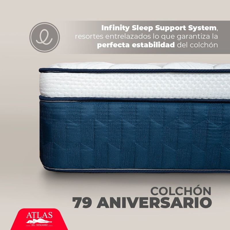 Colchón Queen Size 79 Aniversario Atlas del Des... image number null