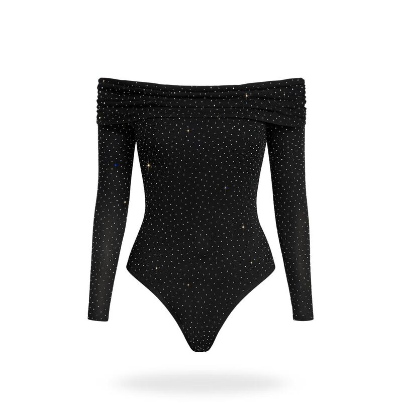 Body hombros descubiertos con brillos image number null