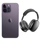 iPhone 14 Pro Max 128GB Morado CHIP Reacondicionado m&aacute;s Diadema Gen&eacute;rica