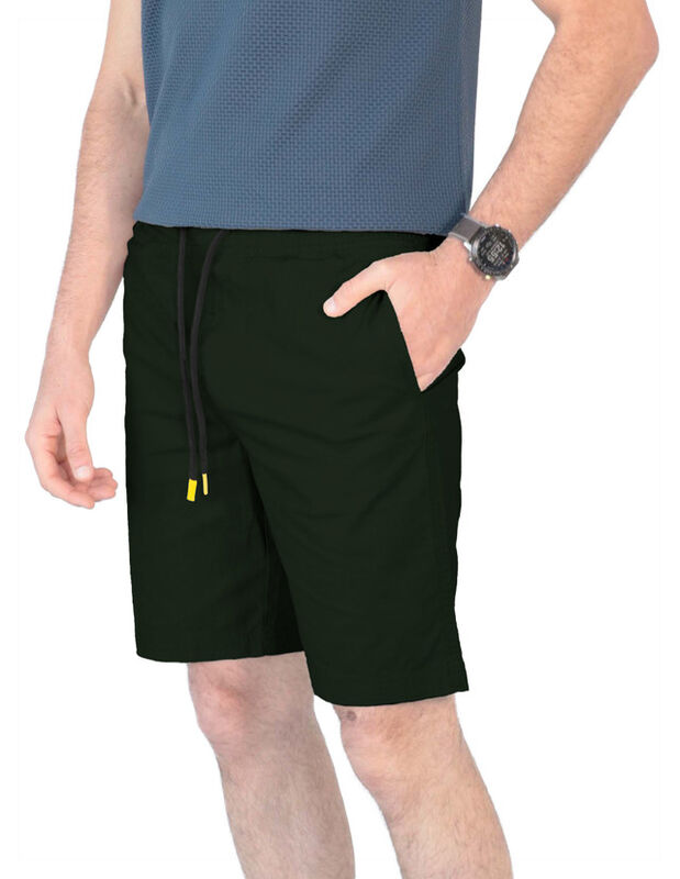 Short Caballero Cintura Ajustable Verde Militar... image number null