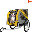 Remolque Carreola Para Bici Mascota Perro Medianos Grandes Amarillo