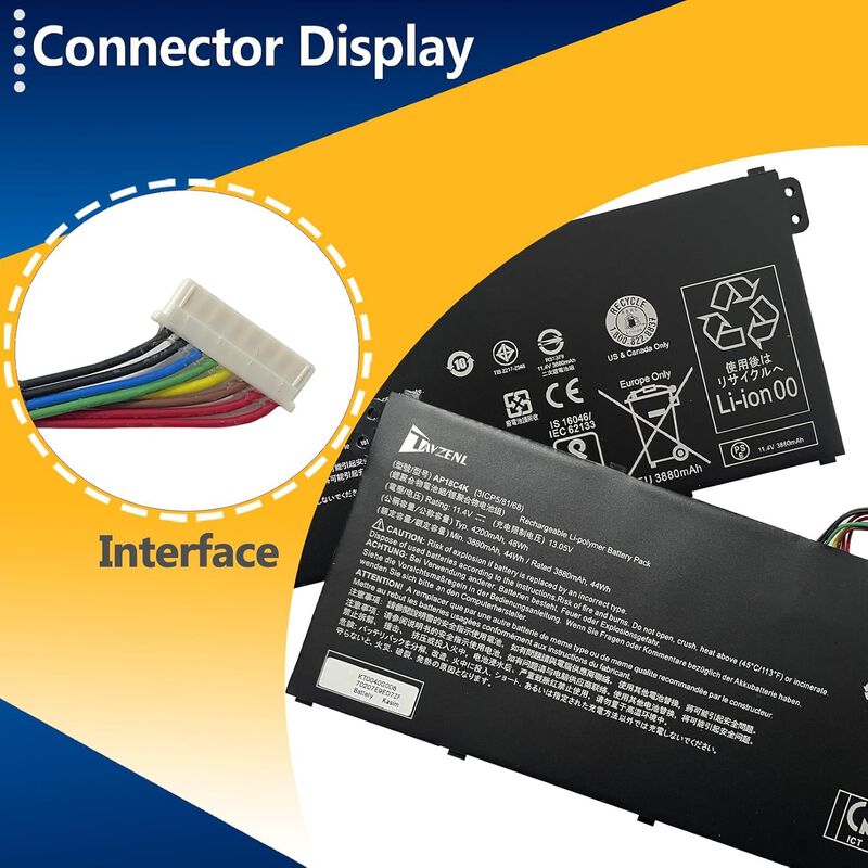 Bater&iacute;a Tavzenl Ap18c4k 48wh 11.4v Para Acer image number null