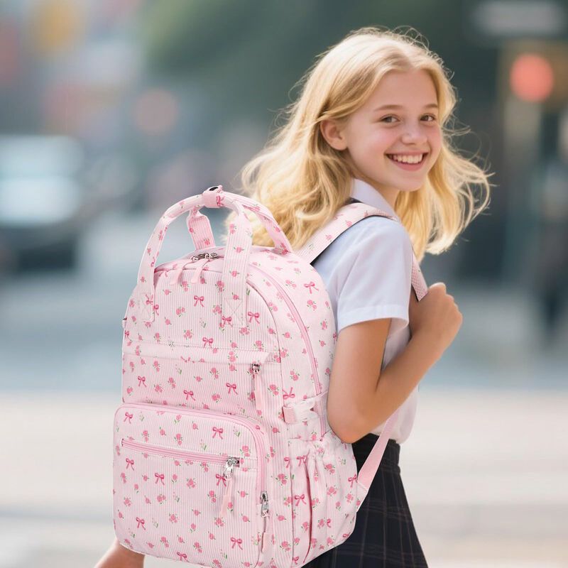 Mochila Bluboon 43 cm Estampado Floral para Lap... image number null