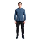 Atlo Camisa Lisa Manga Larga Blue Para Hombre