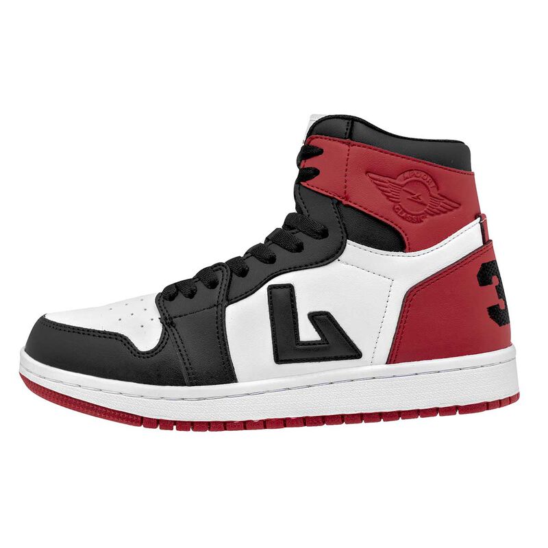 Apoort Tenis urbano para joven blanco rojo negr... image number null