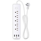 Multicontacto Fratech 5 tomas AC y 3 salidas USB Modelo EL-10