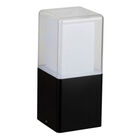 Poste Led Negro Sobreponer En Piso 13w Luz Calida Hled-004/n