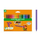 L&aacute;pices De Colores Bic Kids Plastidecor, Paquete De 24