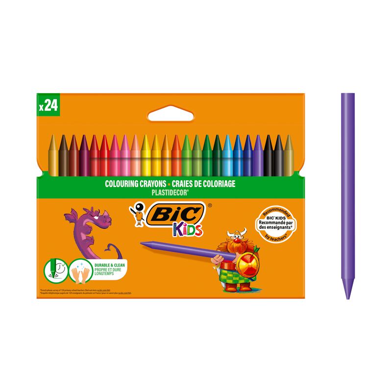 L&aacute;pices De Colores Bic Kids Plastidecor, Paquet... image number null
