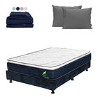 Colch&oacute;n Queen Size Eon + Box + Almohada 2pack + 1 Juego De S&aacute;banas Softy