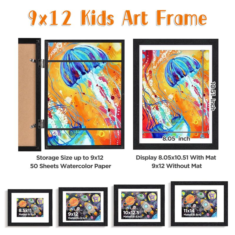 Marco De Arte Kinlink 23 &times; 30 cm Negro Paquete ... image number null